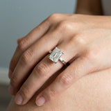 Eagle Claw Emerald Solitaire Engagement Ring Setting