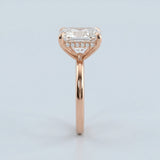 Radiant Underside-Diamond Hidden-Halo Ring Setting