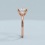 Oval and Half-Moon Lab-Diamond Ring Setting