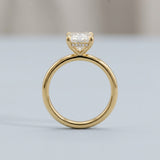 Radiant Hidden-Halo Diamond Engagement Ring Setting