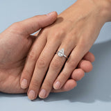 Pear Hidden-Halo Lab-Diamond Ring — 2.00 ct Centre Minimum