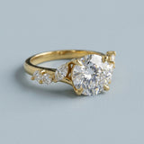Celestia Round Marquise-Accent Ring Setting