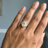 Oval and Baguette Three-Stone Ring Setting