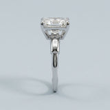 Radiant Four-Prong Two-tone Basket Solitaire Ring Setting