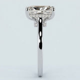 Radiant Hidden-Halo Engagement Ring Setting