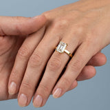 Eagle Claw Emerald Lab-Diamond Solitaire — 2.00 ct Centre Minimum