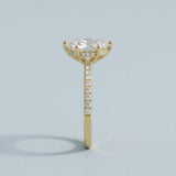 Marquise Hidden-Halo Lab-Diamond Ring — 2.00 ct Centre Minimum