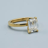 Eagle Claw Emerald Solitaire Engagement Ring Setting
