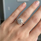 Classic Round Halo Engagement Ring Setting