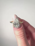 Hidden Halo Pear Brilliant Cut 2.00+ D-E/VS