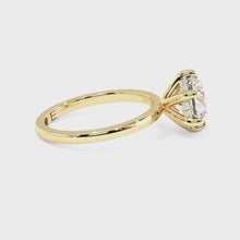 The 6-prong Hidden Halo Solitaire Ring