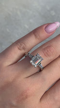 Classic Emerald Cut Three-Stone Diamond Ring