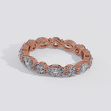 Eternity Ring with Round and Marquise Cut Diamonds