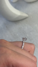 2.63ct tw Round Lab-Grown Diamond Engagement Ring with Pave Band