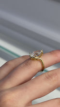 Modern Lab-Grown Pear Diamond Ring