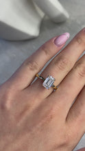 Emerald Cut Diamond Solitaire Engagement Ring 2.30 ct