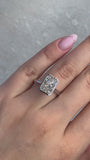 Radiant Cut Diamond Bezel Set Engagement Ring