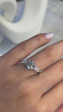 2.84 ct tw Lab-Grown Diamond Three-Stone Engagement Ring