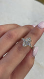 Marquise cut Three Stone Engagement Ring