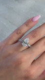 Pear-Cut Lab-Grown Diamond Pavé Ring