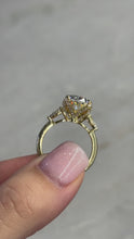 Harmonious Trio: Oval & Pear Lab-Grown Diamonds Engagement Ring