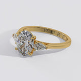 Oval Cut Diamond Three Stone Engagement Ring