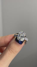 Unforgettable Sparkle: Three Row Pave Cushion Lab-Grown Diamond Ring