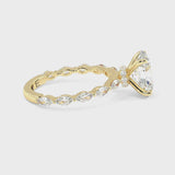 Stunning Oval Cut Diamond Engagement Ring