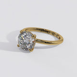 Solitaire Inspired Hidden Halo Round Brilliant