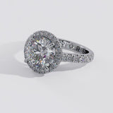 Timeless Round Brilliant Cut Diamond Halo