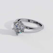 The 6-prong Hidden Halo Solitaire Ring