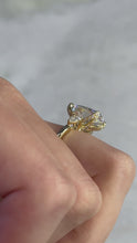 Harmonious Trio: Oval & Pear Lab-Grown Diamonds Engagement Ring