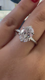 CUSTOM OVAL BRILLIANT DIAMOND ENGAGEMENT RING