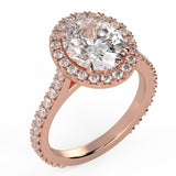 Best Ever Halo Oval Ring