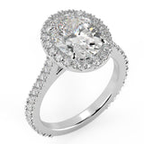 Best Ever Halo Oval Ring