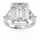 Elongated Radiant Diamond With Bullet Side Stones