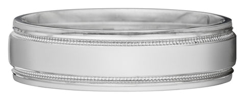 Bright polished comfortable fit band