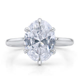 CUSTOM OVAL BRILLIANT DIAMOND ENGAGEMENT RING