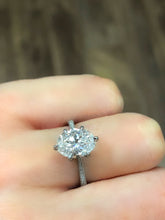 CUSTOM OVAL BRILLIANT DIAMOND ENGAGEMENT RING