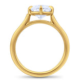 CUSTOM OVAL BRILLIANT DIAMOND ENGAGEMENT RING