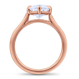 CUSTOM OVAL BRILLIANT DIAMOND ENGAGEMENT RING