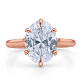 CUSTOM OVAL BRILLIANT DIAMOND ENGAGEMENT RING