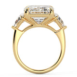 Elongated Radiant Diamond With Bullet Side Stones