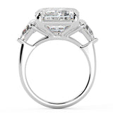 Elongated Radiant Diamond With Bullet Side Stones