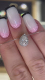 Perfect Pear Lab Grown Diamond Pendant Halo 1.00 carat.