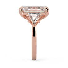 Elongated Radiant Diamond With Bullet Side Stones