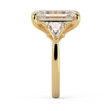 Elongated Radiant Diamond With Bullet Side Stones