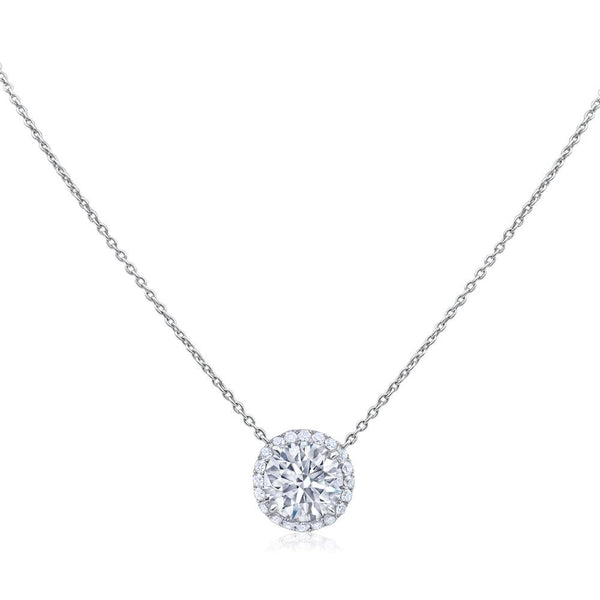 Halo necklace clearance