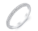 Three rows wedding band