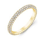 Three rows wedding band